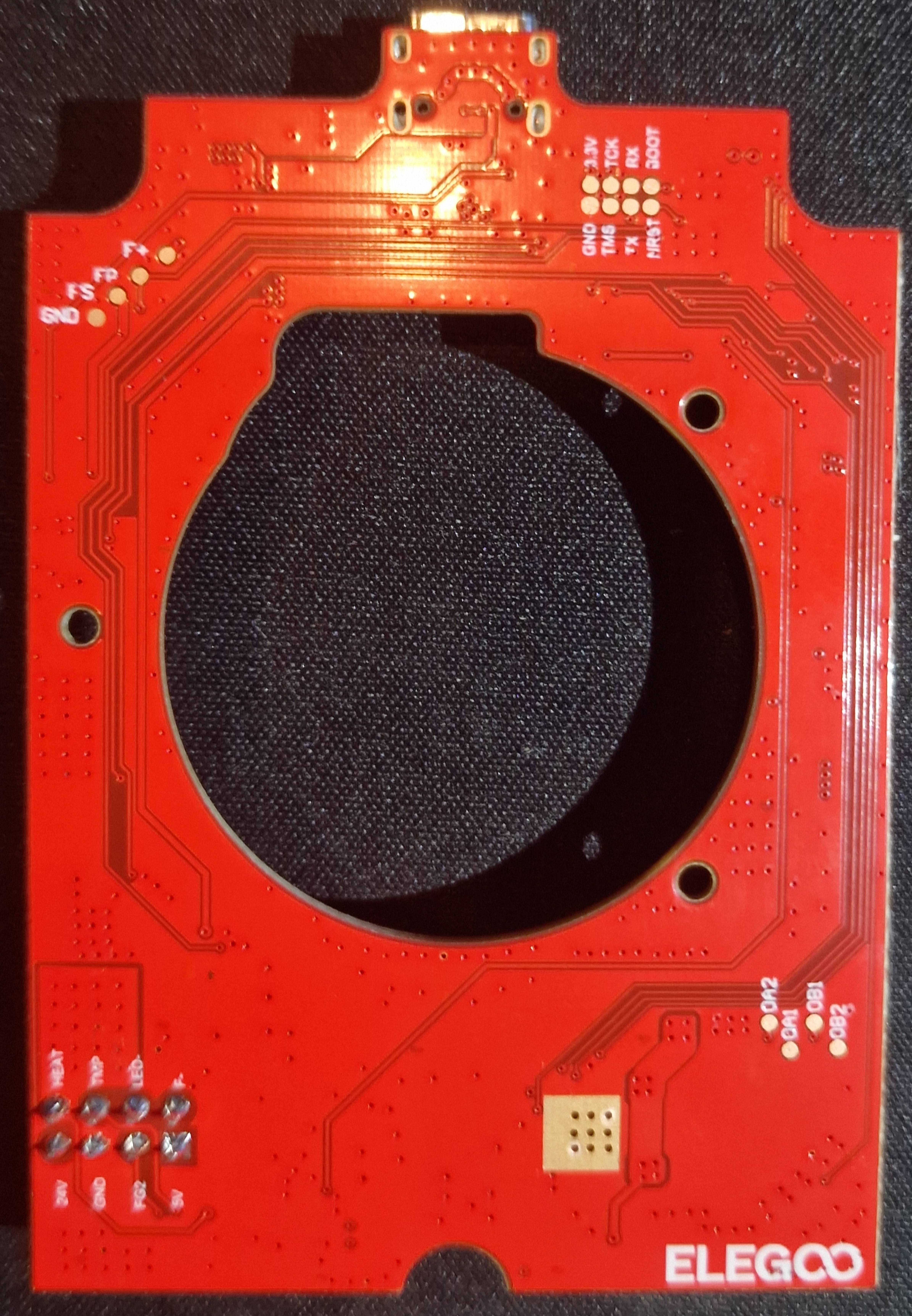 Hotend board back image