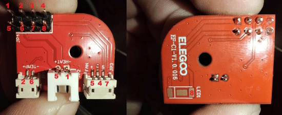 Hotend supplementary board image